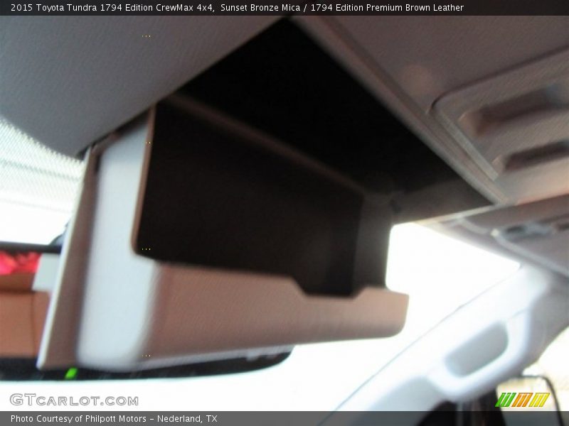 Sunset Bronze Mica / 1794 Edition Premium Brown Leather 2015 Toyota Tundra 1794 Edition CrewMax 4x4