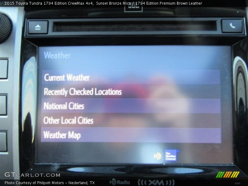 Sunset Bronze Mica / 1794 Edition Premium Brown Leather 2015 Toyota Tundra 1794 Edition CrewMax 4x4