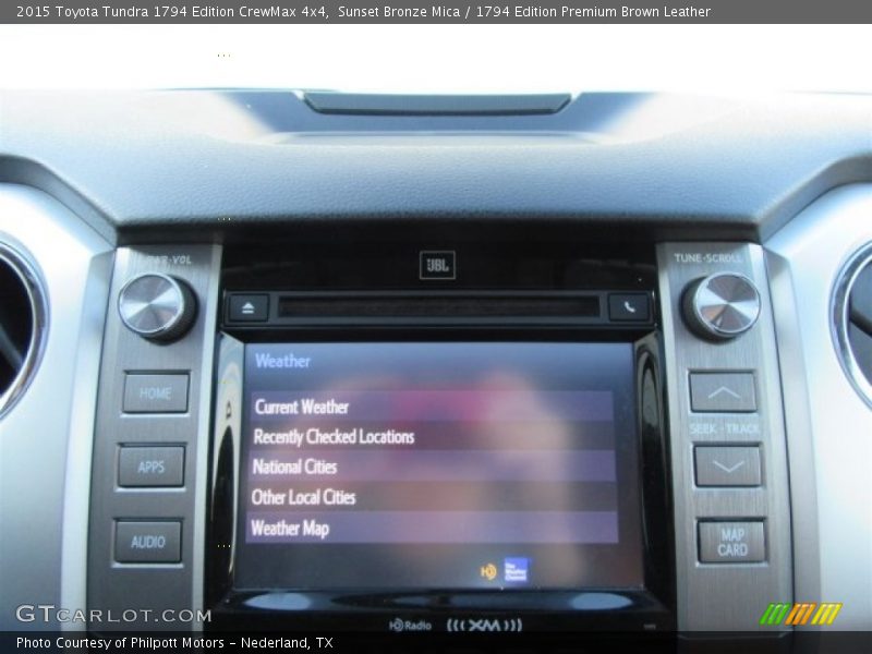 Sunset Bronze Mica / 1794 Edition Premium Brown Leather 2015 Toyota Tundra 1794 Edition CrewMax 4x4
