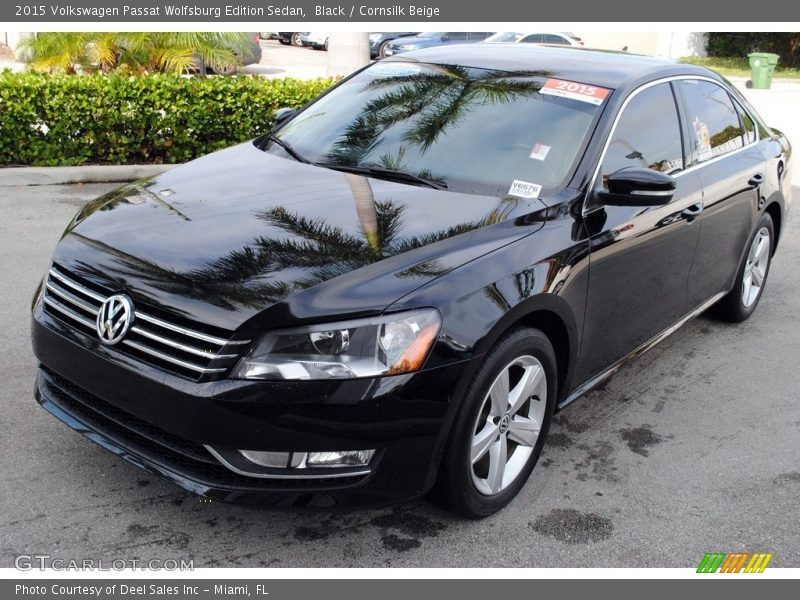 Black / Cornsilk Beige 2015 Volkswagen Passat Wolfsburg Edition Sedan