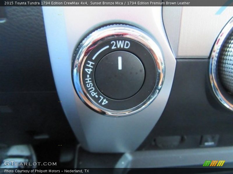 Sunset Bronze Mica / 1794 Edition Premium Brown Leather 2015 Toyota Tundra 1794 Edition CrewMax 4x4