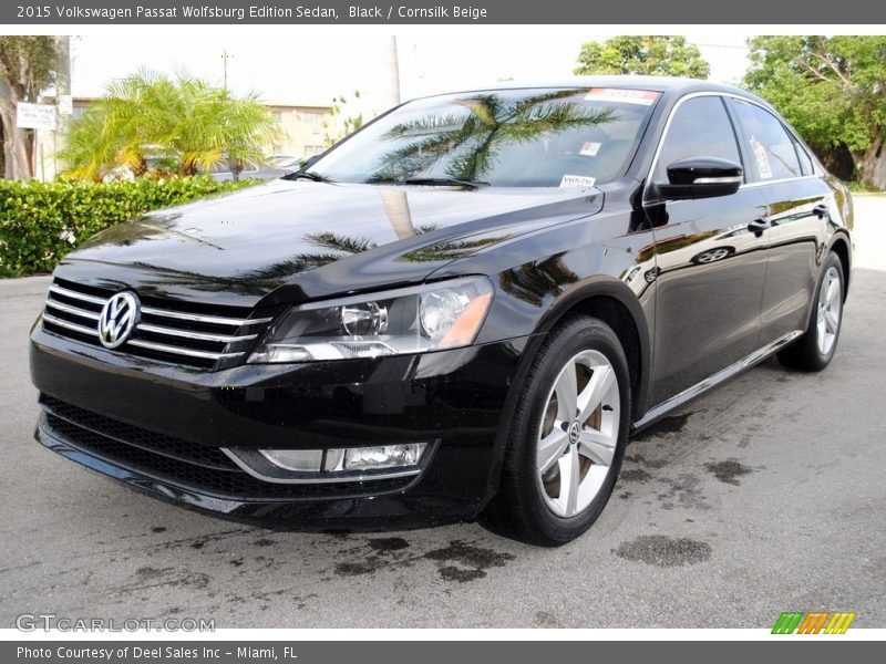 Black / Cornsilk Beige 2015 Volkswagen Passat Wolfsburg Edition Sedan