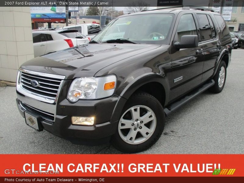 Dark Stone Metallic / Camel 2007 Ford Explorer XLT 4x4