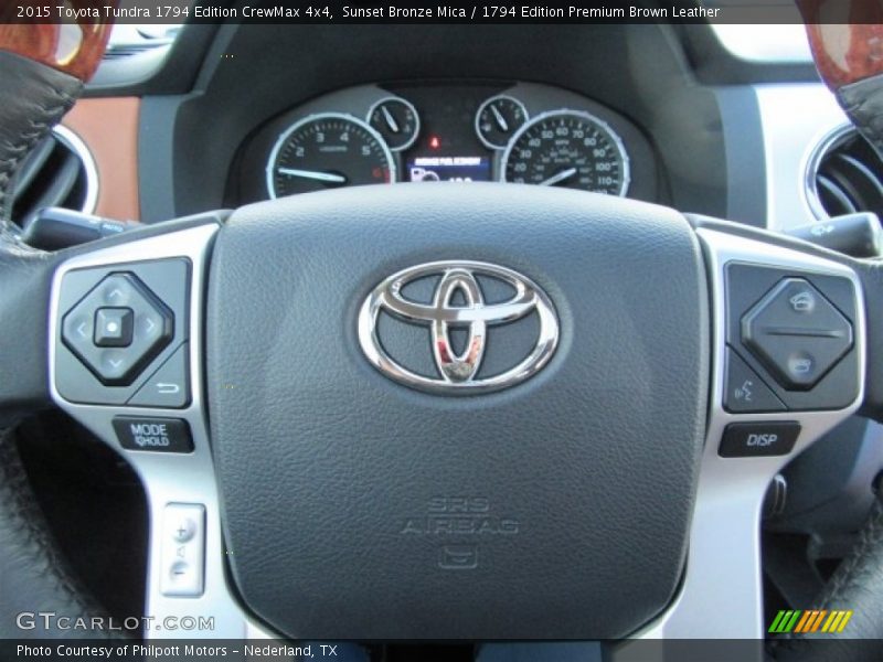 Sunset Bronze Mica / 1794 Edition Premium Brown Leather 2015 Toyota Tundra 1794 Edition CrewMax 4x4