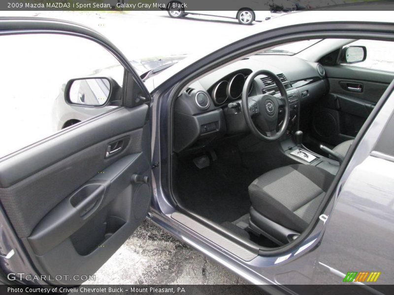 Galaxy Gray Mica / Black 2009 Mazda MAZDA3 i Sport Sedan