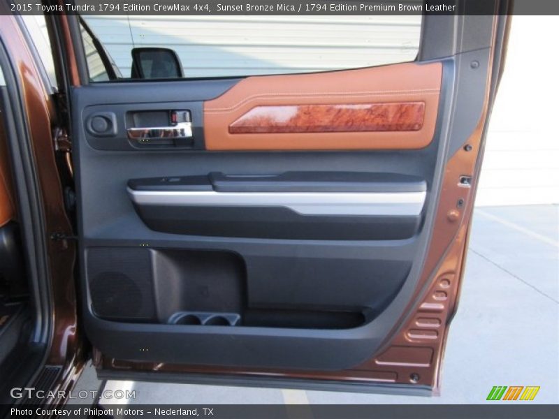 Sunset Bronze Mica / 1794 Edition Premium Brown Leather 2015 Toyota Tundra 1794 Edition CrewMax 4x4