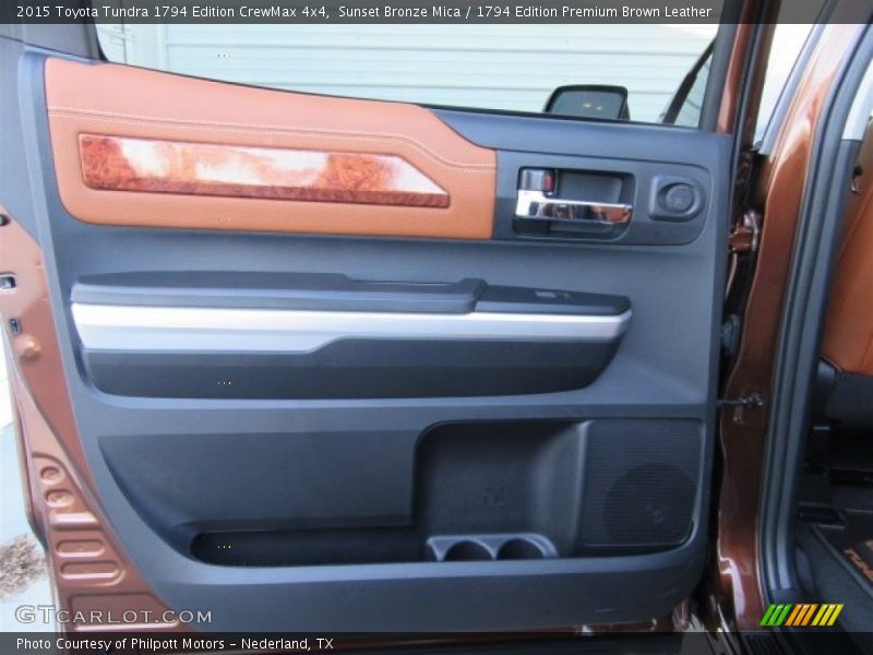 Sunset Bronze Mica / 1794 Edition Premium Brown Leather 2015 Toyota Tundra 1794 Edition CrewMax 4x4