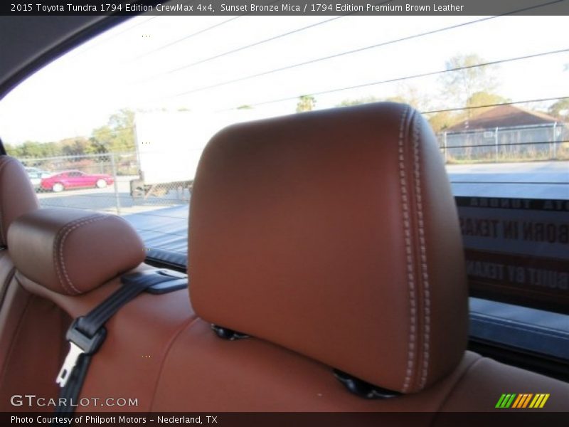 Sunset Bronze Mica / 1794 Edition Premium Brown Leather 2015 Toyota Tundra 1794 Edition CrewMax 4x4