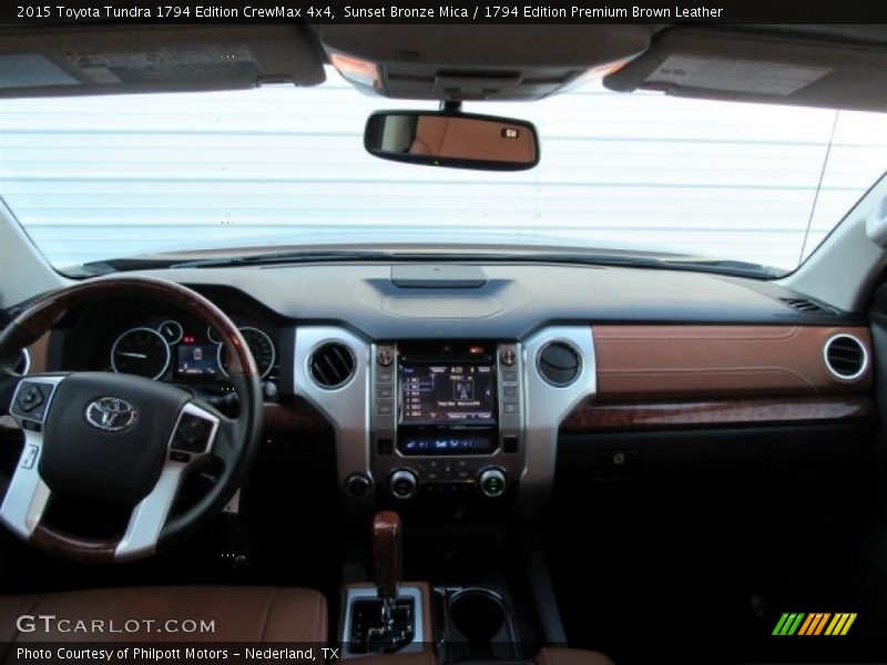 Sunset Bronze Mica / 1794 Edition Premium Brown Leather 2015 Toyota Tundra 1794 Edition CrewMax 4x4