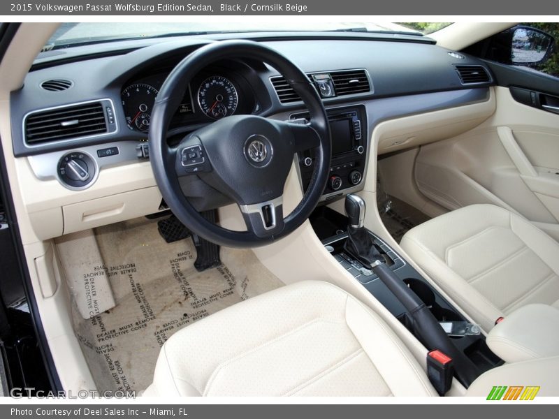 Black / Cornsilk Beige 2015 Volkswagen Passat Wolfsburg Edition Sedan