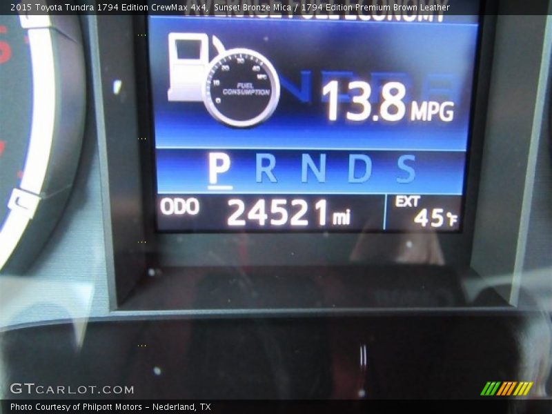 Sunset Bronze Mica / 1794 Edition Premium Brown Leather 2015 Toyota Tundra 1794 Edition CrewMax 4x4
