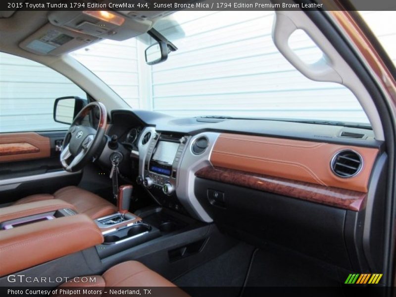 Sunset Bronze Mica / 1794 Edition Premium Brown Leather 2015 Toyota Tundra 1794 Edition CrewMax 4x4
