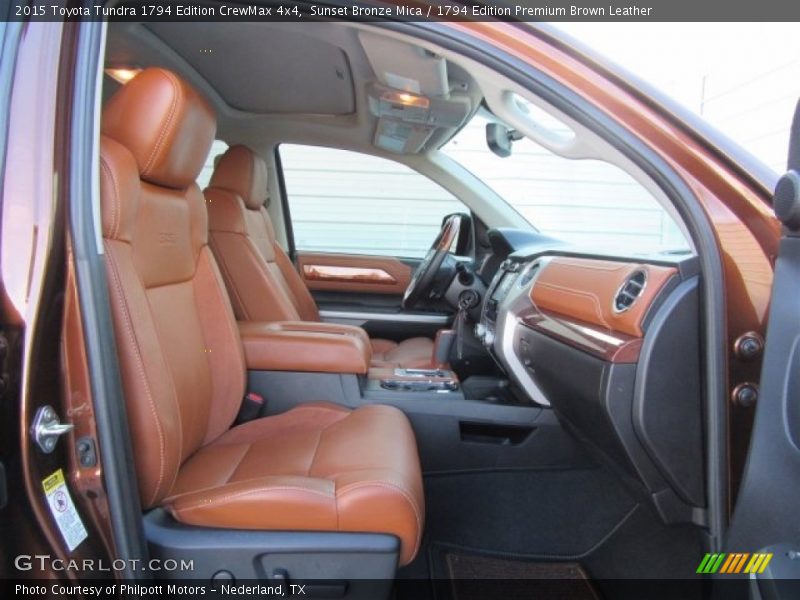 Sunset Bronze Mica / 1794 Edition Premium Brown Leather 2015 Toyota Tundra 1794 Edition CrewMax 4x4
