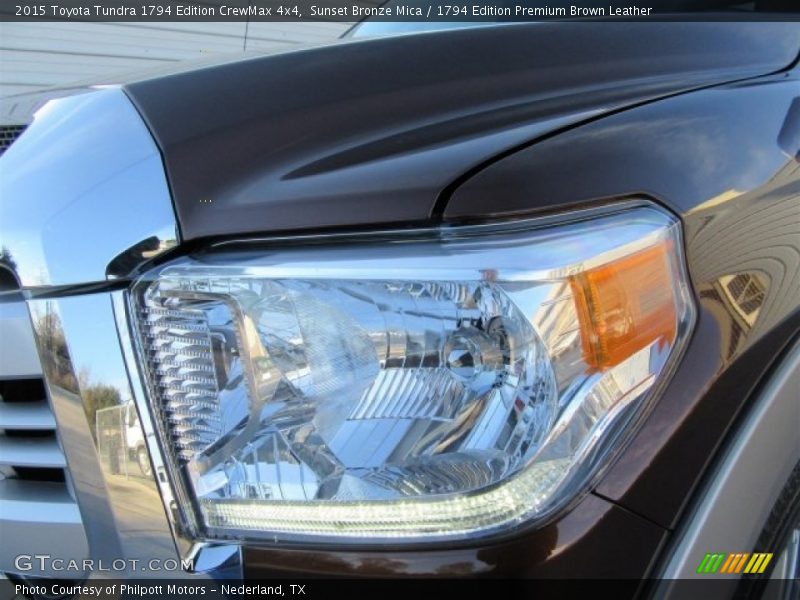 Sunset Bronze Mica / 1794 Edition Premium Brown Leather 2015 Toyota Tundra 1794 Edition CrewMax 4x4