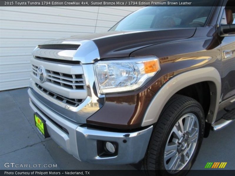 Sunset Bronze Mica / 1794 Edition Premium Brown Leather 2015 Toyota Tundra 1794 Edition CrewMax 4x4