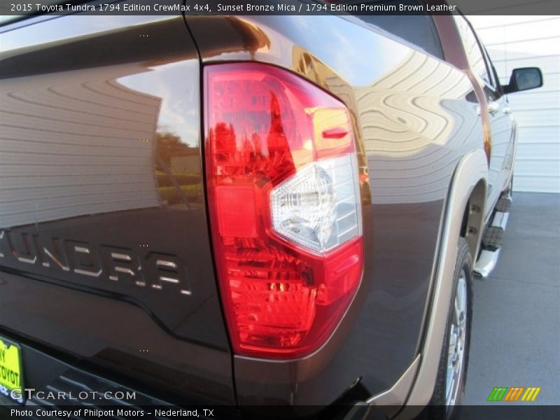 Sunset Bronze Mica / 1794 Edition Premium Brown Leather 2015 Toyota Tundra 1794 Edition CrewMax 4x4