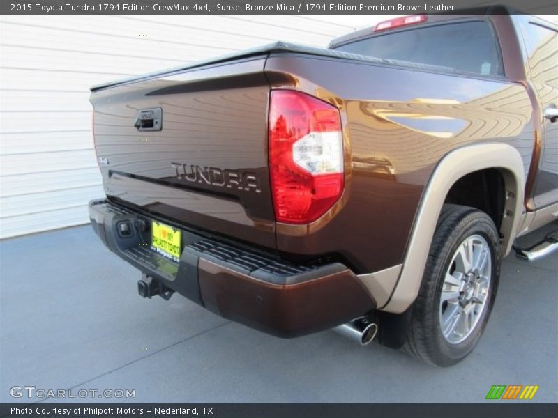Sunset Bronze Mica / 1794 Edition Premium Brown Leather 2015 Toyota Tundra 1794 Edition CrewMax 4x4