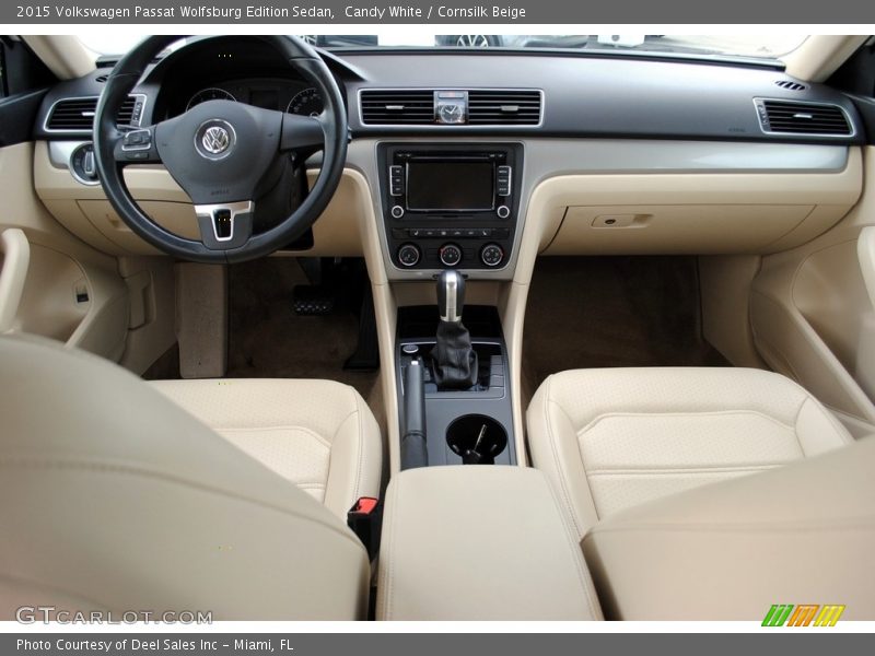 Candy White / Cornsilk Beige 2015 Volkswagen Passat Wolfsburg Edition Sedan