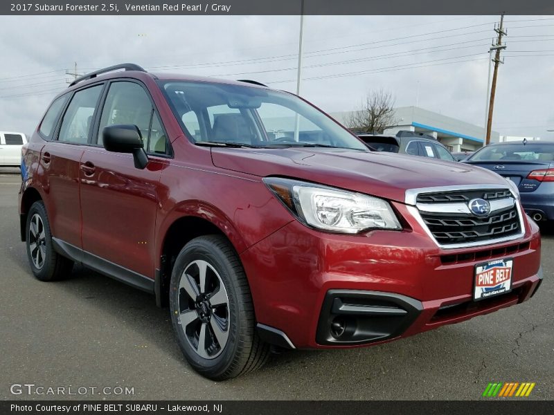 Venetian Red Pearl / Gray 2017 Subaru Forester 2.5i