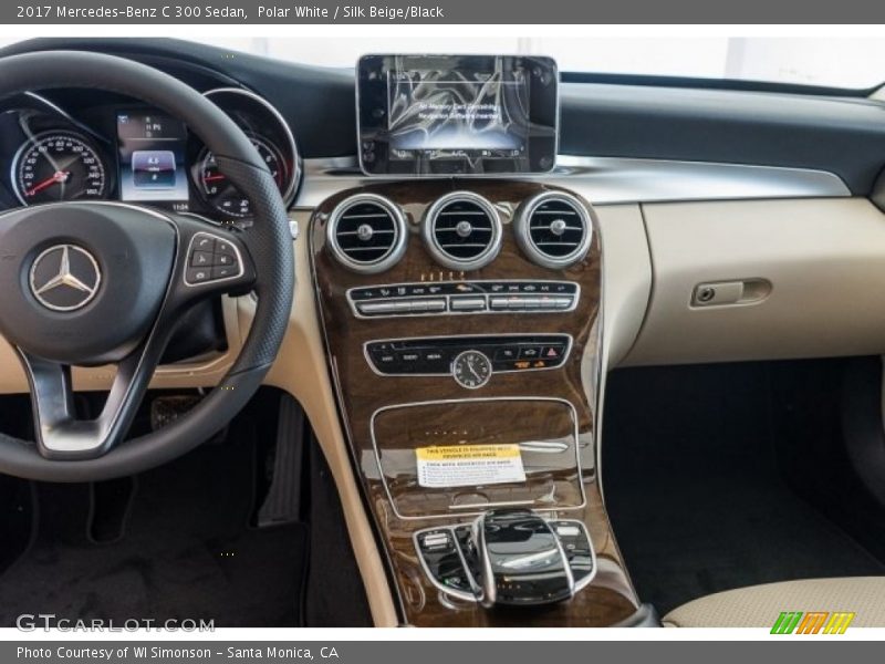 Polar White / Silk Beige/Black 2017 Mercedes-Benz C 300 Sedan