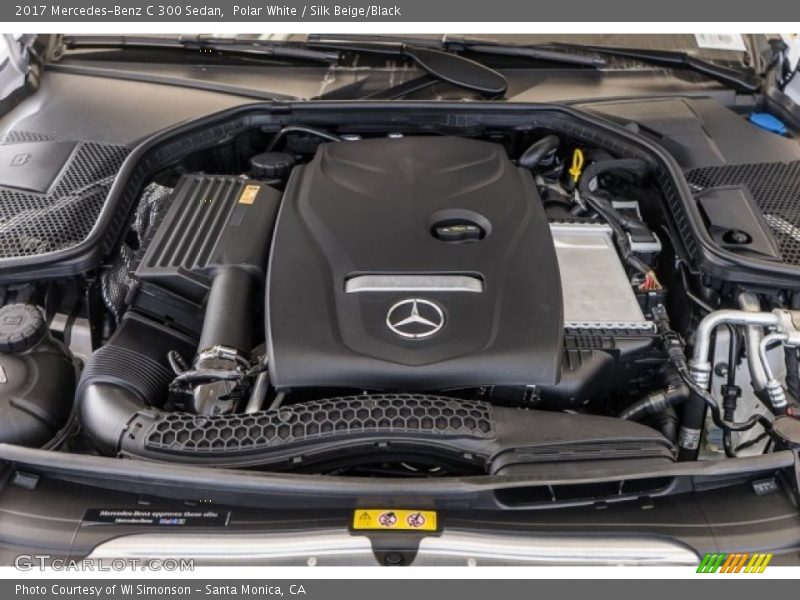 Polar White / Silk Beige/Black 2017 Mercedes-Benz C 300 Sedan