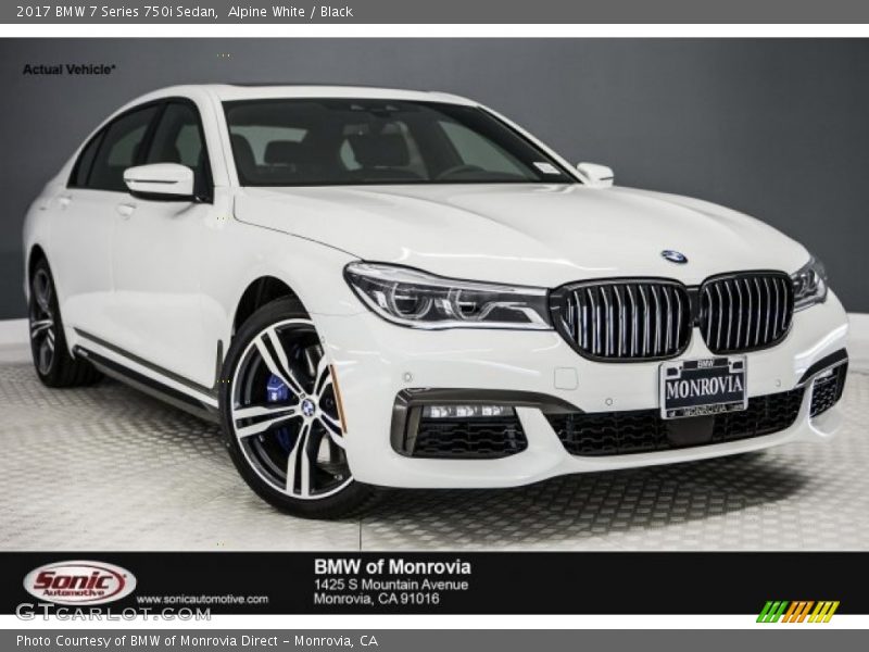 Alpine White / Black 2017 BMW 7 Series 750i Sedan