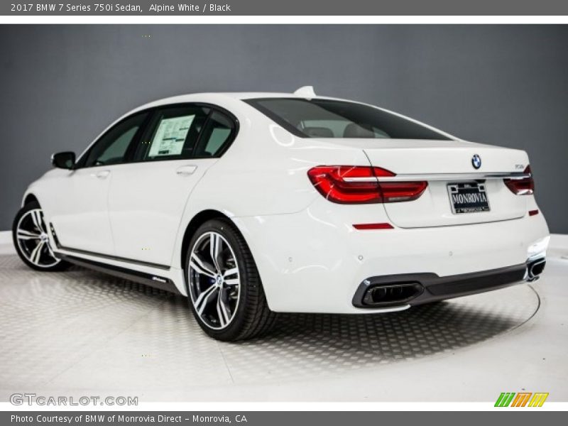 Alpine White / Black 2017 BMW 7 Series 750i Sedan