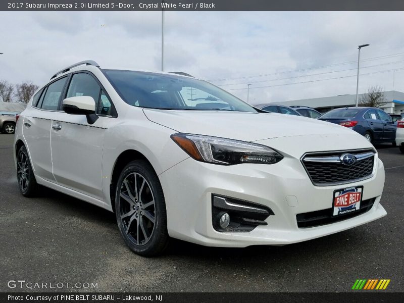 Crystal White Pearl / Black 2017 Subaru Impreza 2.0i Limited 5-Door