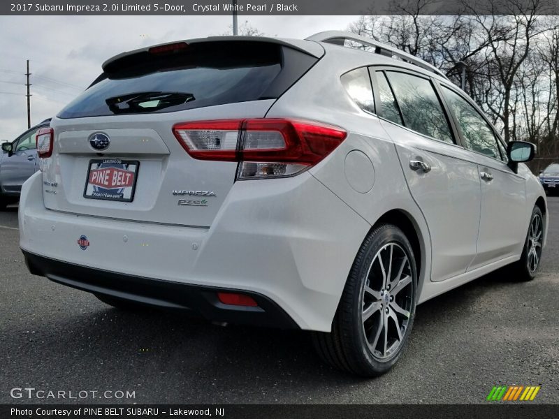 Crystal White Pearl / Black 2017 Subaru Impreza 2.0i Limited 5-Door