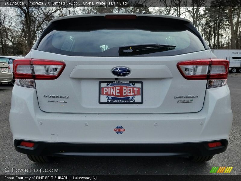 Crystal White Pearl / Black 2017 Subaru Impreza 2.0i Limited 5-Door