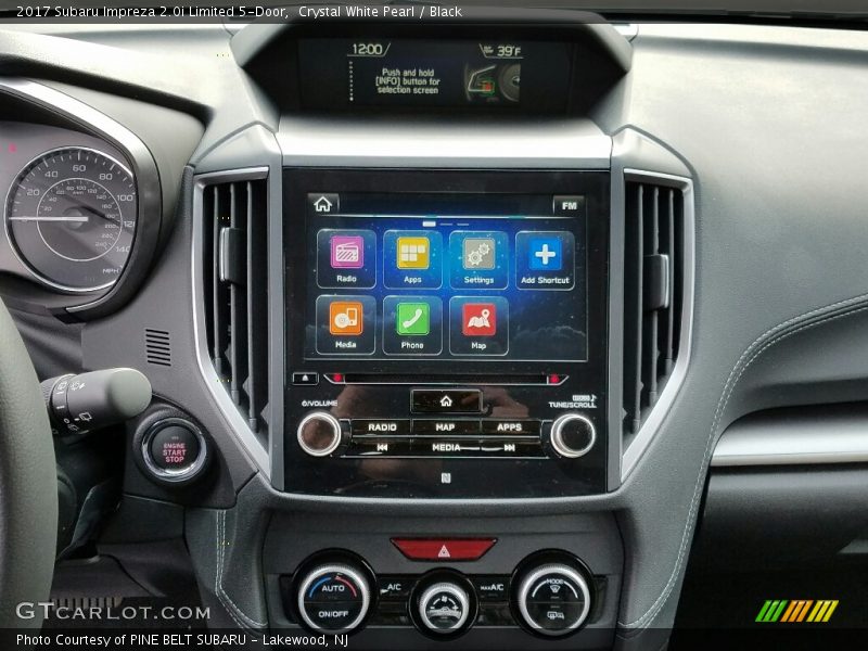 Controls of 2017 Impreza 2.0i Limited 5-Door