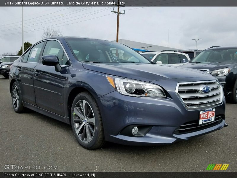 Carbide Gray Metallic / Slate Black 2017 Subaru Legacy 3.6R Limited