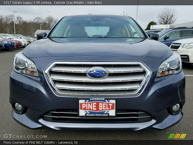 Carbide Gray Metallic / Slate Black 2017 Subaru Legacy 3.6R Limited