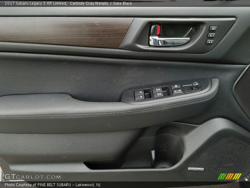 Carbide Gray Metallic / Slate Black 2017 Subaru Legacy 3.6R Limited