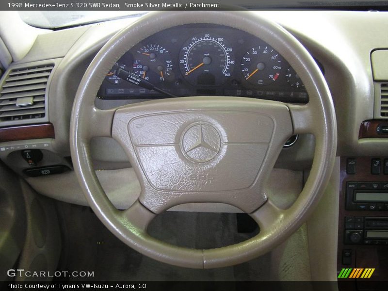 Smoke Silver Metallic / Parchment 1998 Mercedes-Benz S 320 SWB Sedan