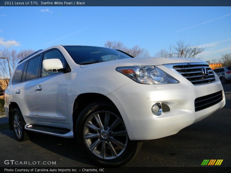 Starfire White Pearl / Black 2011 Lexus LX 570