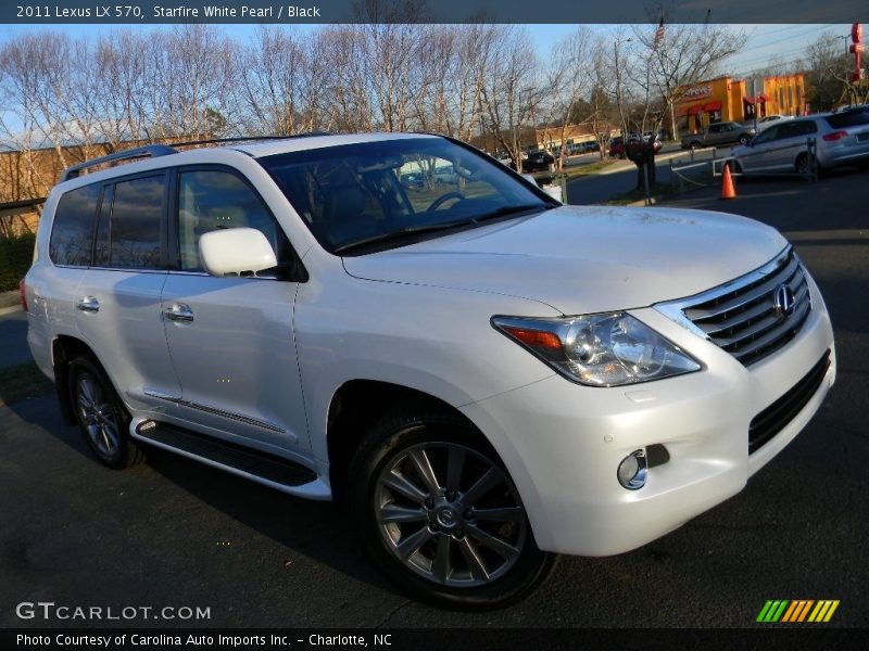Starfire White Pearl / Black 2011 Lexus LX 570