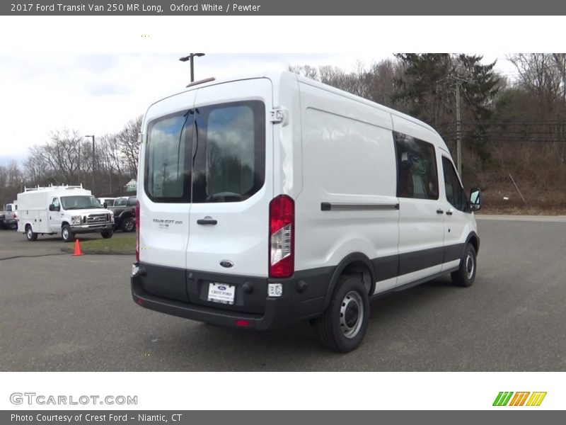 Oxford White / Pewter 2017 Ford Transit Van 250 MR Long