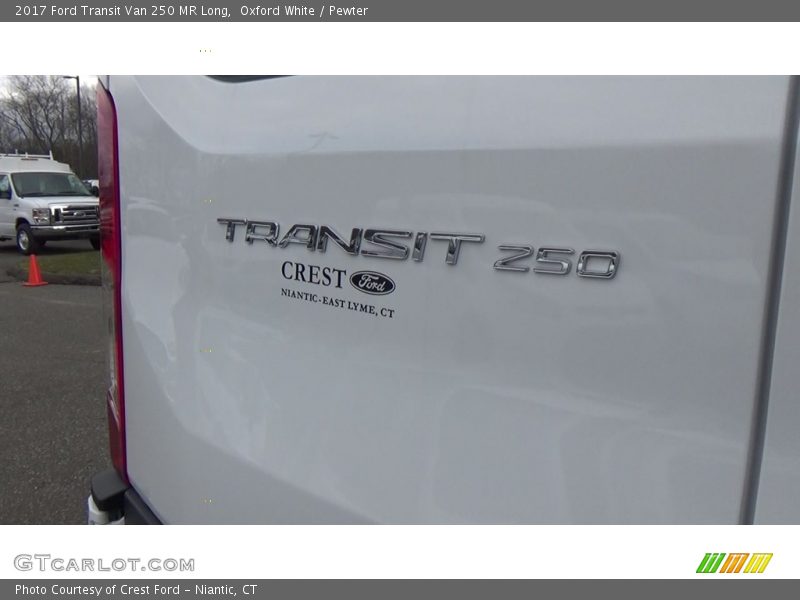 Oxford White / Pewter 2017 Ford Transit Van 250 MR Long