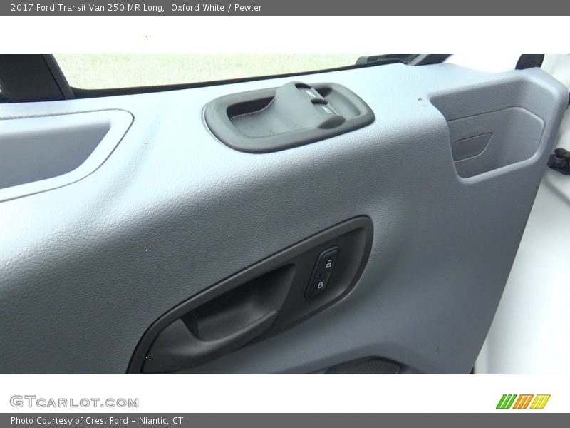 Oxford White / Pewter 2017 Ford Transit Van 250 MR Long