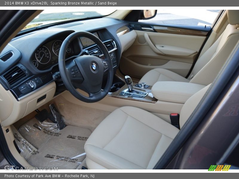 Sparkling Bronze Metallic / Sand Beige 2014 BMW X3 xDrive28i
