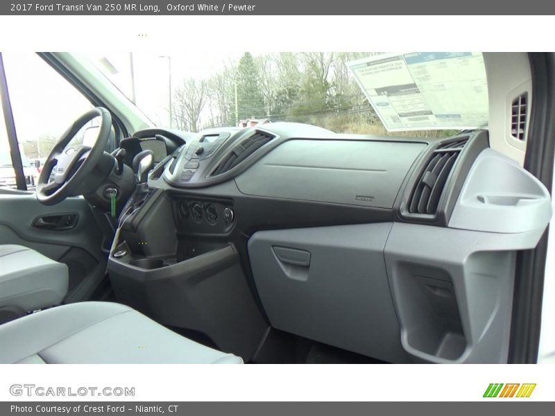 Oxford White / Pewter 2017 Ford Transit Van 250 MR Long