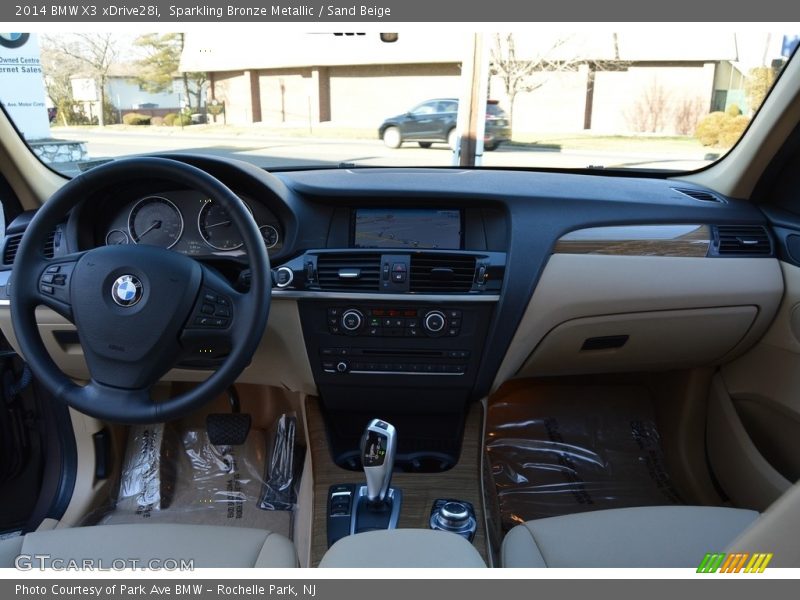 Sparkling Bronze Metallic / Sand Beige 2014 BMW X3 xDrive28i