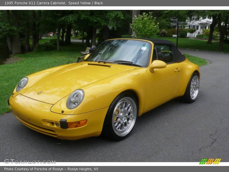 Speed Yellow / Black 1995 Porsche 911 Carrera Cabriolet