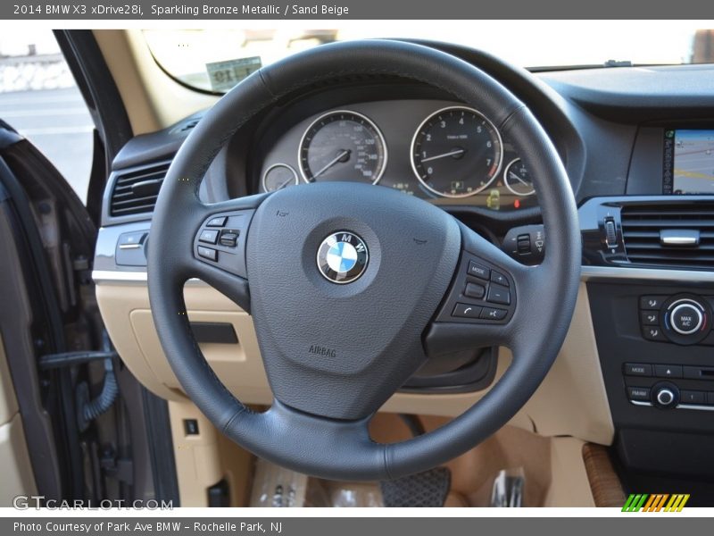 Sparkling Bronze Metallic / Sand Beige 2014 BMW X3 xDrive28i