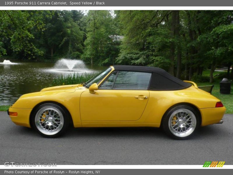 Speed Yellow / Black 1995 Porsche 911 Carrera Cabriolet