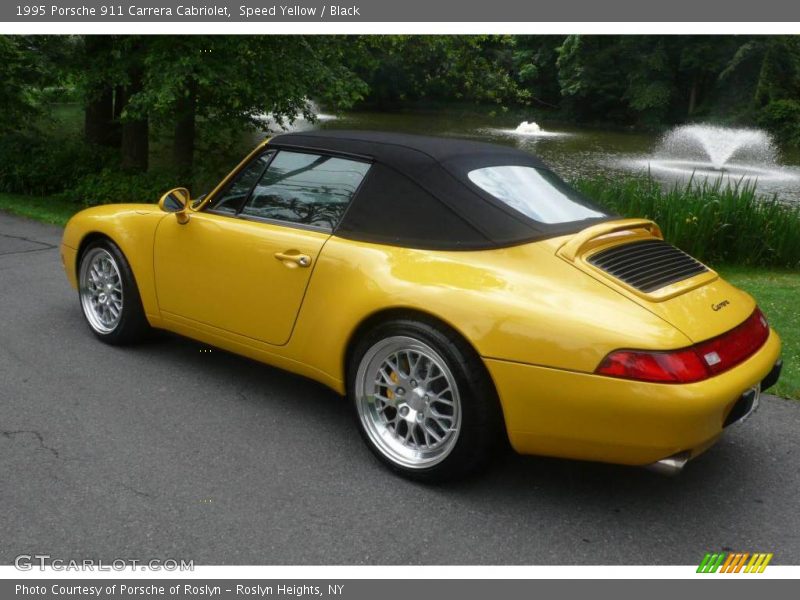 Speed Yellow / Black 1995 Porsche 911 Carrera Cabriolet