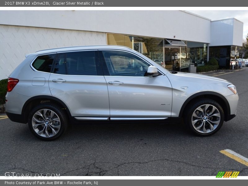 Glacier Silver Metallic / Black 2017 BMW X3 xDrive28i