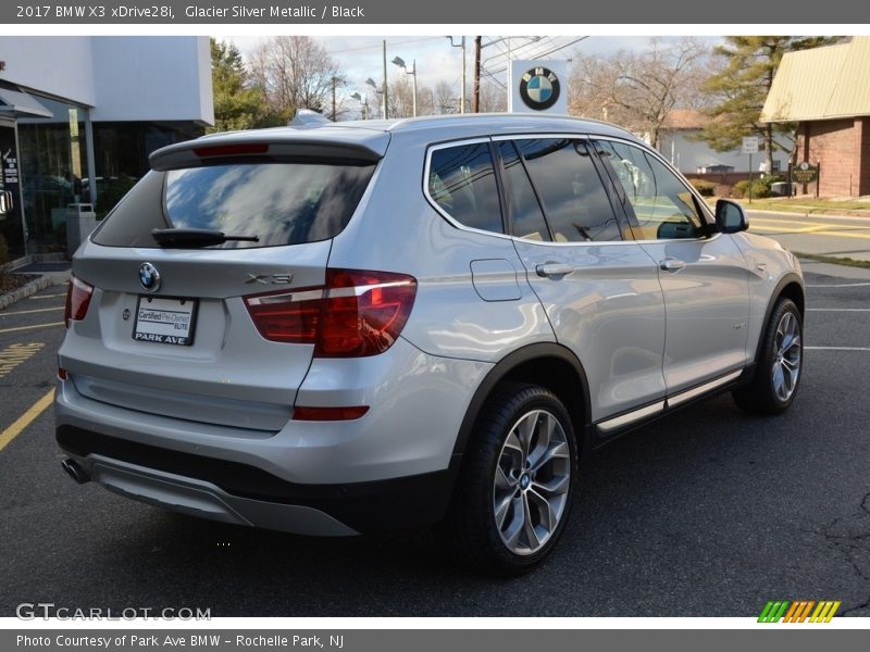 Glacier Silver Metallic / Black 2017 BMW X3 xDrive28i