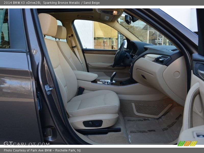 Sparkling Bronze Metallic / Sand Beige 2014 BMW X3 xDrive28i